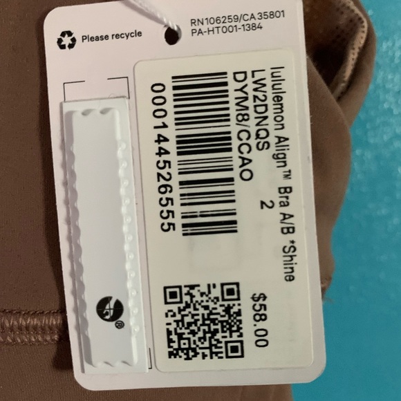 37. Lululemon Align Bra A/B Shine - Picture 4 of 5